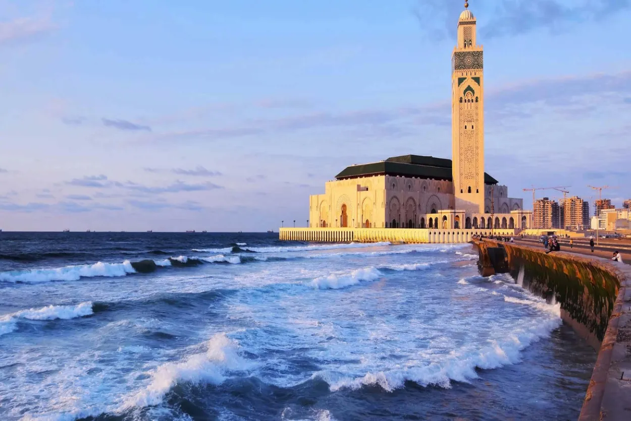 Hassan Mosque View from Casablanca Tours